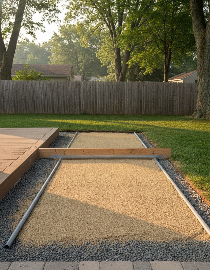Paver install: screeding sand