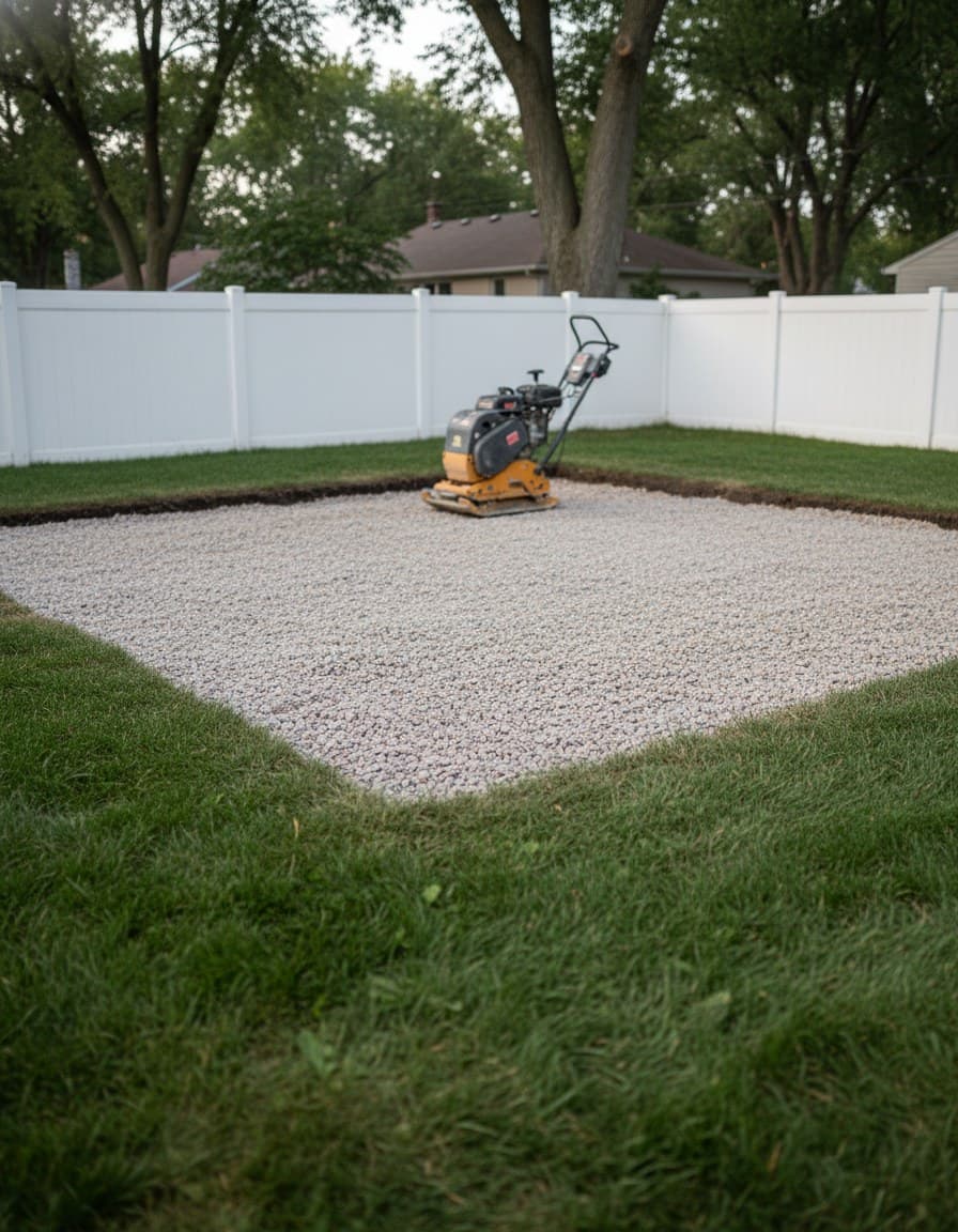 Paver install: new base prep