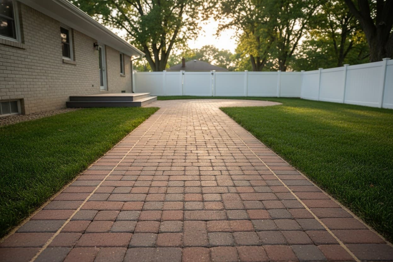 Wide view: side yard wide